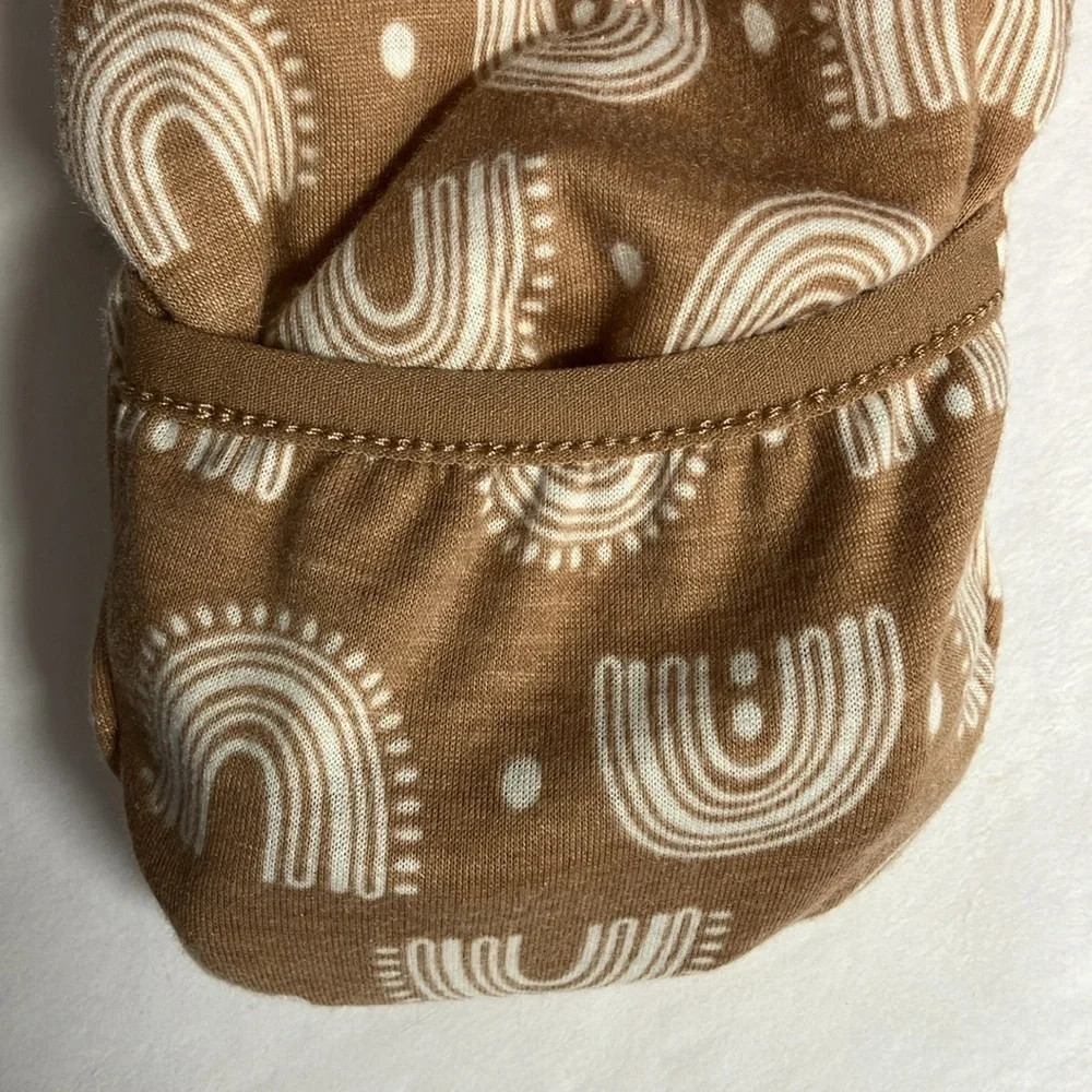 Wonder Nation Baby Bunting, Size 6-9 Months, Tan/Cream, Rainbow Theme